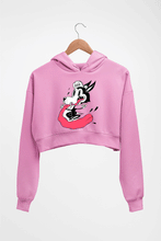 Load image into Gallery viewer, Funny Wolf Crop HOODIE FOR WOMEN
