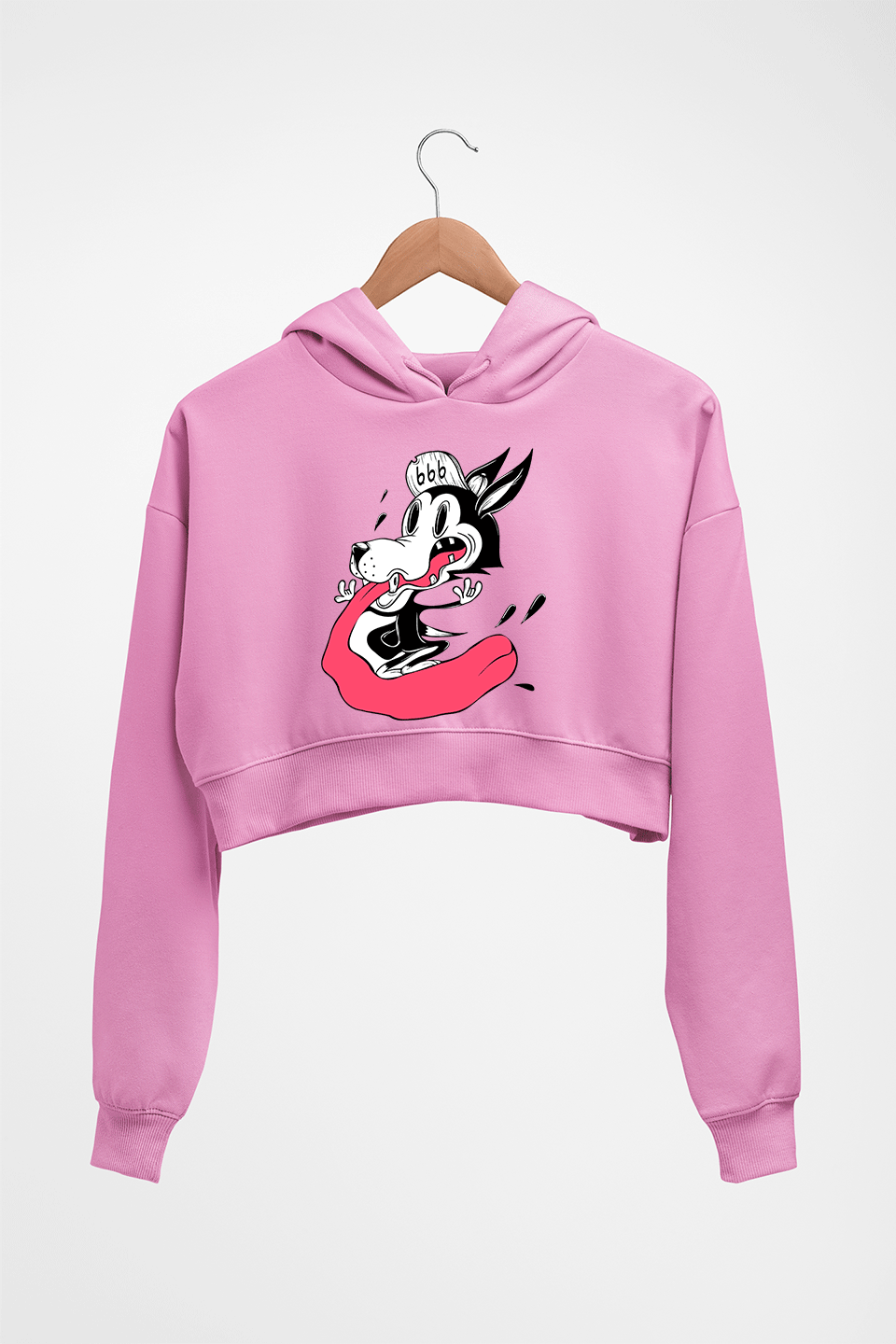 Funny Wolf Crop HOODIE FOR WOMEN