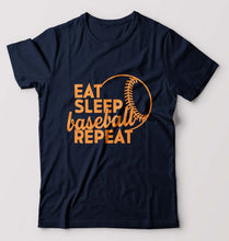 Load image into Gallery viewer, Baseball T-Shirt for Men-Navy Blue-Ektarfa.online
