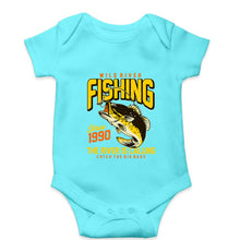 Load image into Gallery viewer, Fishing Kids Romper For Baby Boy/Girl-0-5 Months(18 Inches)-Skyblue-Ektarfa.online
