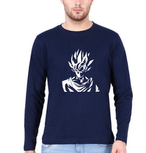 Load image into Gallery viewer, Anime Goku Full Sleeves T-Shirt for Men-Navy Blue-Ektarfa.online
