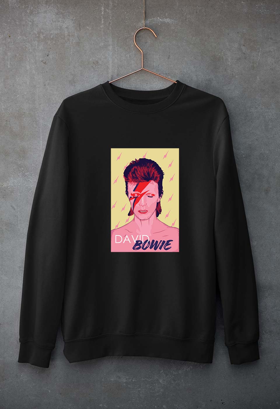 David Bowie Unisex Sweatshirt for Men/Women-Black-Ektarfa.online