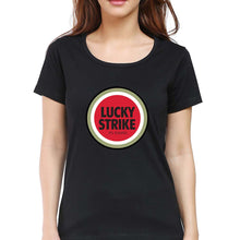 Load image into Gallery viewer, Lucky Strike T-Shirt for Women-XS(32 Inches)-Black-Ektarfa.online
