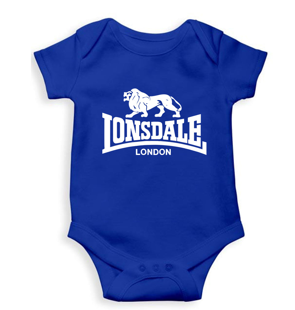 Lonsdale Kids Romper For Baby Boy/Girl-0-5 Months(18 Inches)-Royal Blue-Ektarfa.online