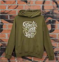 Load image into Gallery viewer, Rock and Roll Unisex Hoodie for Men/Women-S(40 Inches)-Olive Green-Ektarfa.online
