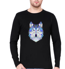 Load image into Gallery viewer, Wolf Full Sleeves T-Shirt for Men-Black-Ektarfa.online
