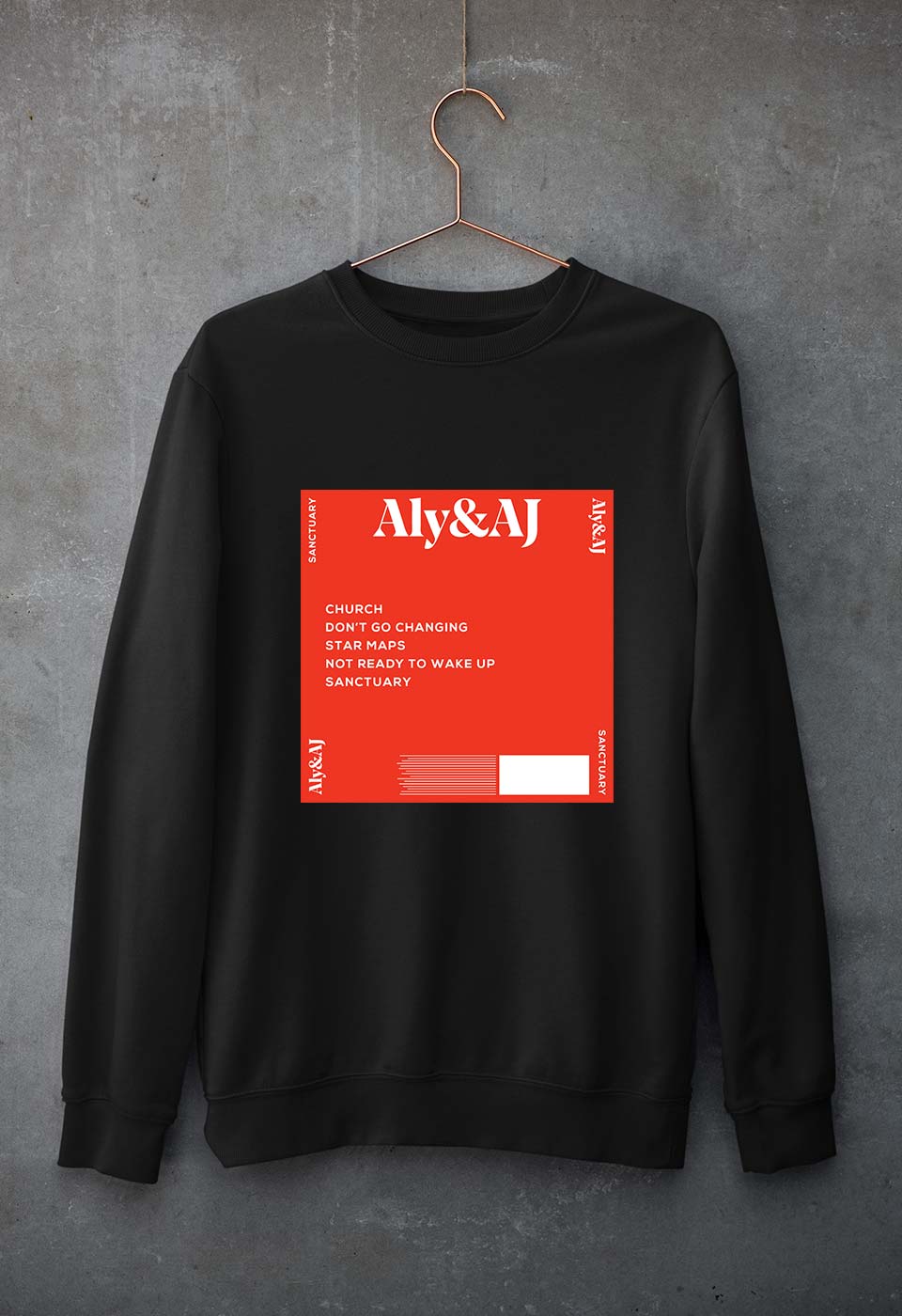 Aly & AJ Unisex Sweatshirt for Men/Women-Black-Ektarfa.online