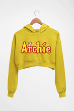 Load image into Gallery viewer, Archie Crop HOODIE FOR WOMEN-Mustard yellow-Ektarfa.online
