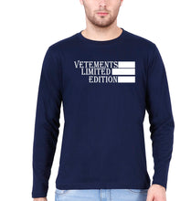 Load image into Gallery viewer, Vetements Full Sleeves T-Shirt for Men-Navy Blue-Ektarfa.online

