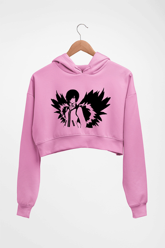 Tokyo Ghoul Crop HOODIE FOR WOMEN-Light Baby Pink-Ektarfa.online