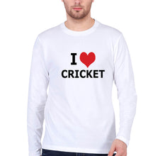 Load image into Gallery viewer, Love Cricket Full Sleeves T-Shirt for Men-White-Ektarfa.online
