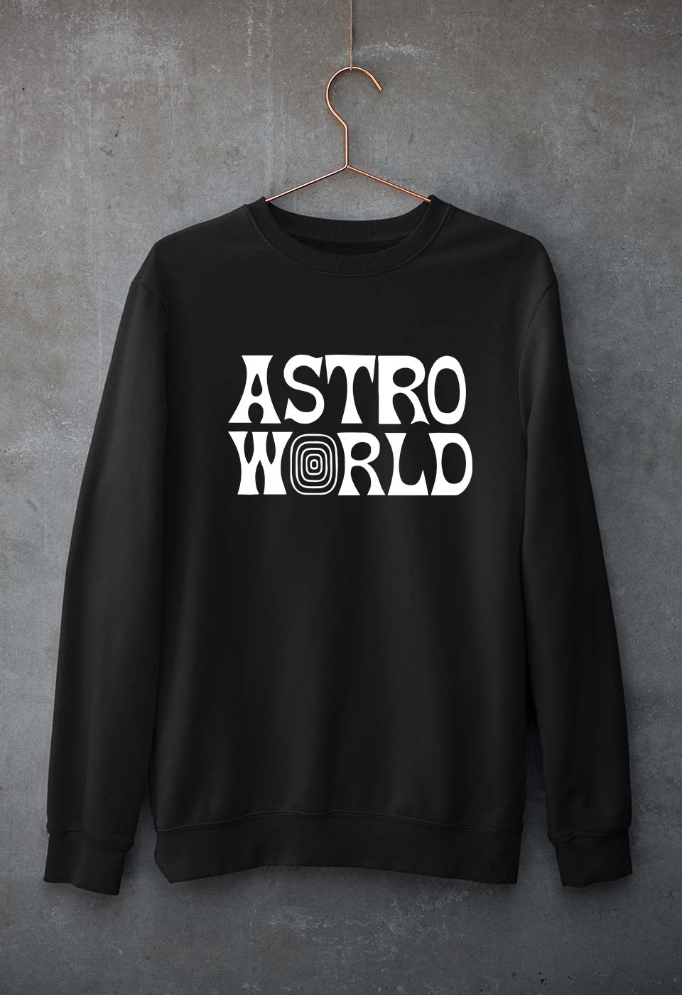 Astroworld Travis Scott Unisex Sweatshirt for Men/Women-S(40 Inches)-Black-Ektarfa.online