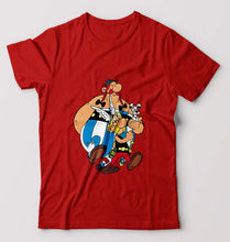 Load image into Gallery viewer, Asterix T-Shirt for Men-Red-Ektarfa.online
