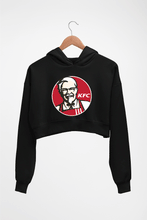 Load image into Gallery viewer, KFC Crop HOODIE FOR WOMEN-Black-Ektarfa.online
