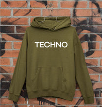 Load image into Gallery viewer, Techno Unisex Hoodie for Men/Women-S(40 Inches)-Olive Green-Ektarfa.online
