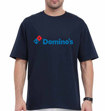 Load image into Gallery viewer, Domino&#39;s Oversized T-Shirt for Men-Navy Blue-Ektarfa.online
