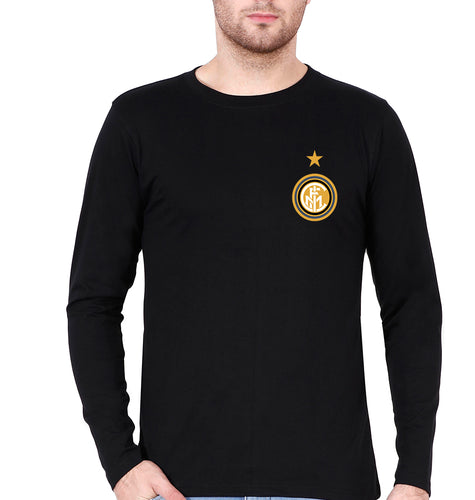 Inter Milan Full Sleeves T-Shirt for Men-Black-Ektarfa.online