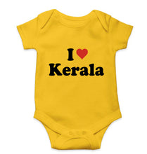 Load image into Gallery viewer, I Love Kerala Kids Romper For Baby Boy/Girl-0-5 Months(18 Inches)-Yellow-Ektarfa.online
