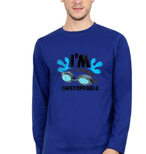 Load image into Gallery viewer, Swimming Full Sleeves T-Shirt for Men-Royal Blue-Ektarfa.online
