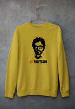 Load image into Gallery viewer, Money Heist The Professor Unisex Sweatshirt for Men/Women-Mustard Yellow-Ektarfa.online
