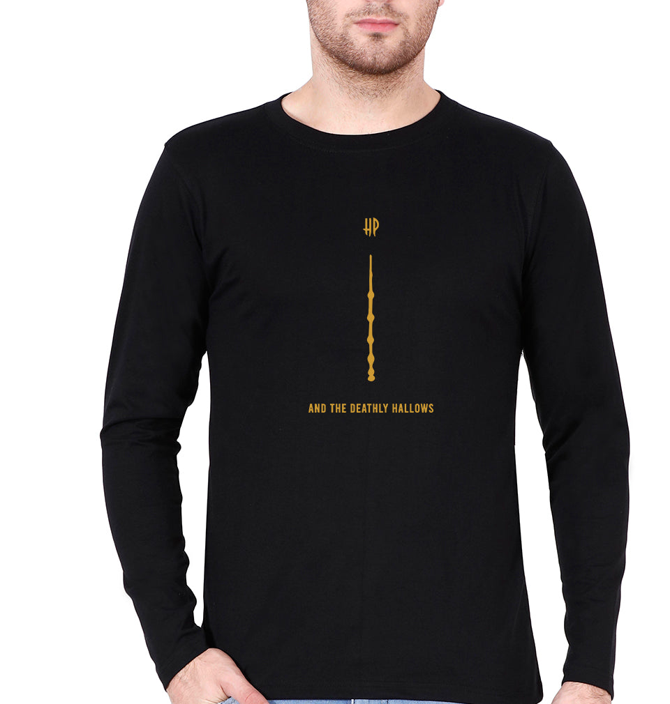 Harry Potter Full Sleeves T-Shirt for Men-Black-Ektarfa.online