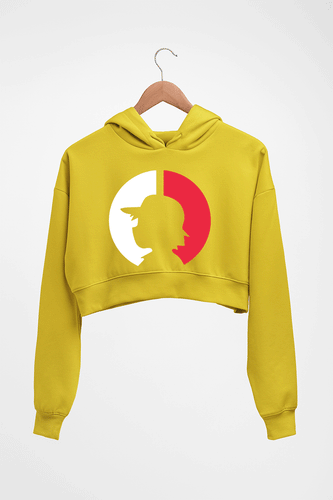 Pokémon Crop HOODIE FOR WOMEN-Mustard yellow-Ektarfa.online