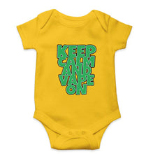 Load image into Gallery viewer, keep calm and vape on Kids Romper For Baby Boy/Girl-0-5 Months(18 Inches)-Yellow-Ektarfa.online
