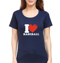 Load image into Gallery viewer, I Love Baseball T-Shirt for Women
