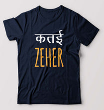 Load image into Gallery viewer, Katai Zeher(Zakir Khan) T-Shirt for Men-Navy Blue-Ektarfa.online
