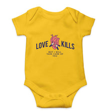 Load image into Gallery viewer, Love Kills Kids Romper For Baby Boy/Girl-0-5 Months(18 Inches)-Yellow-Ektarfa.online
