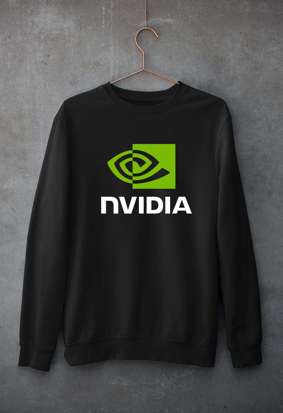Nvidia Unisex Sweatshirt for Men/Women-Black-Ektarfa.online
