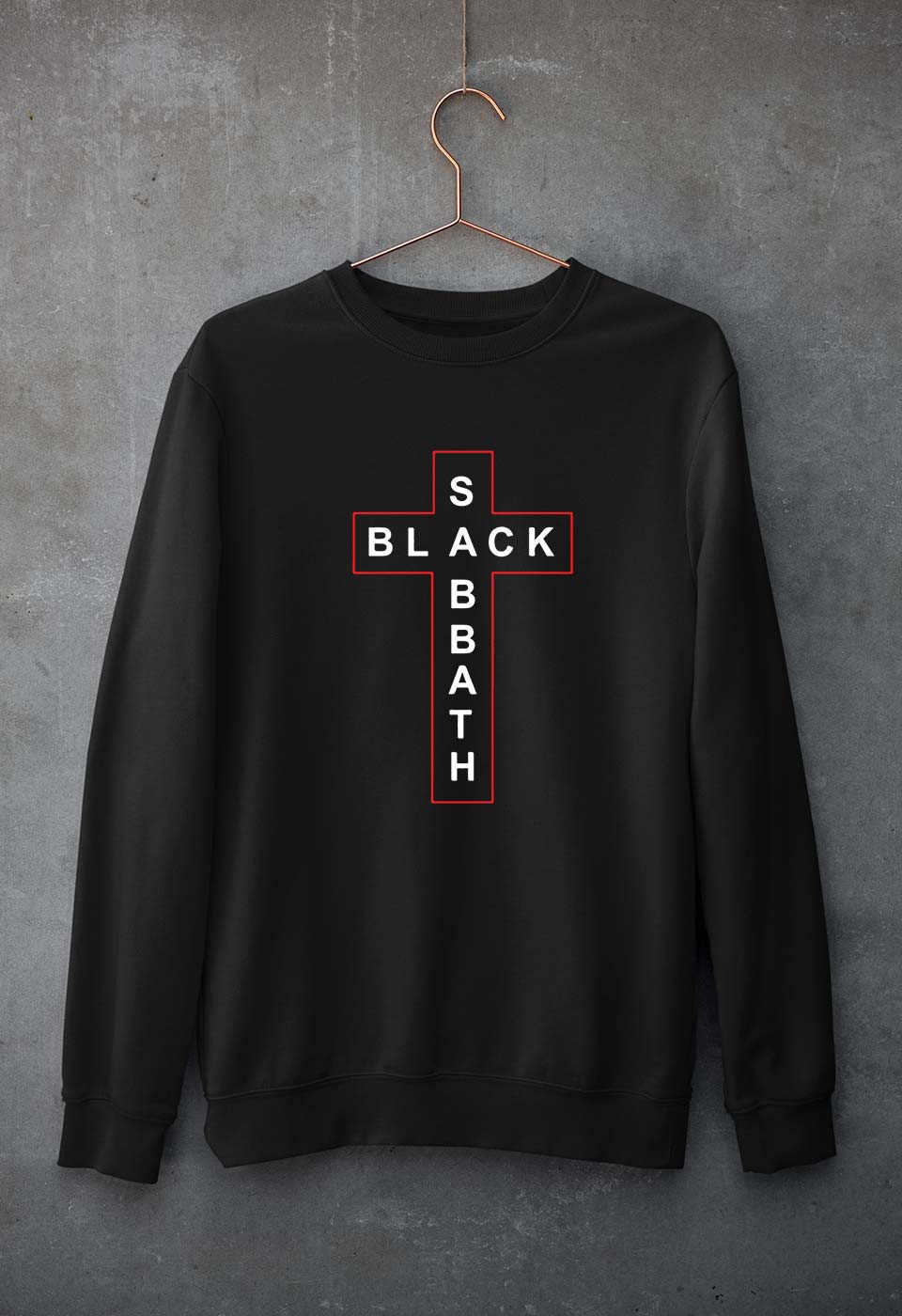 Black Sabbath Unisex Sweatshirt for Men/Women-S(40 Inches)-Black-Ektarfa.online