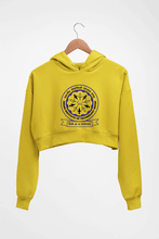 Load image into Gallery viewer, IIT Ropar(Punjab) Crop HOODIE FOR WOMEN-Mustard Yellow-Ektarfa.online
