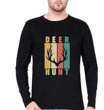 Load image into Gallery viewer, Deer Full Sleeves T-Shirt for Men-BLACK-Ektarfa.online

