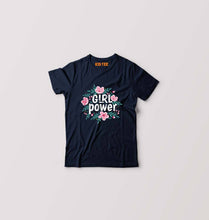 Load image into Gallery viewer, Feminist Girl Power Kids T-Shirt for Boy/Girl-0-1 Year(20 Inches)-Navy Blue-Ektarfa.online
