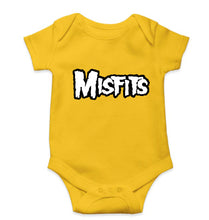 Load image into Gallery viewer, Misfits Kids Romper For Baby Boy/Girl-0-5 Months(18 Inches)-Yellow-Ektarfa.online
