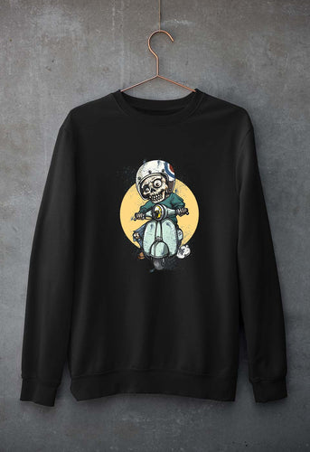 Skull Unisex Sweatshirt for Men/Women-XL(46 Inches)-Black-Ektarfa.co.in