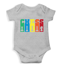 Load image into Gallery viewer, Chess Kids Romper For Baby Boy/Girl-0-5 Months(18 Inches)-Grey-Ektarfa.online
