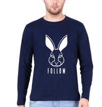Load image into Gallery viewer, Rabbit Bunny Full Sleeves T-Shirt for Men-Navy Blue-Ektarfa.online
