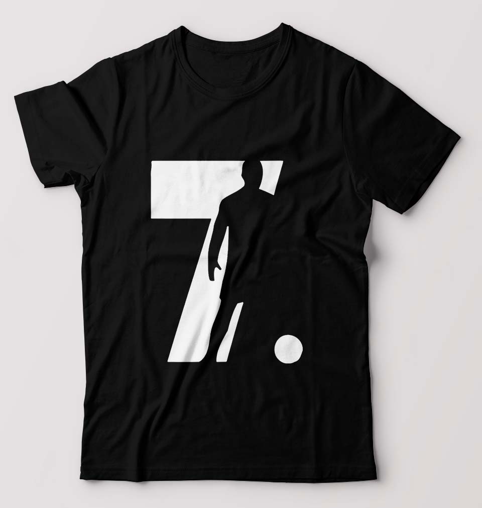 Cristiano Ronaldo CR7 T-Shirt for Men-Black-Ektarfa.online