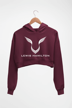 Load image into Gallery viewer, Lewis Hamilton F1 Crop HOODIE FOR WOMEN-Maroon-Ektarfa.online
