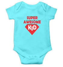 Load image into Gallery viewer, Super Awesome Kid Kids Romper For Baby Boy/Girl-0-5 Months(18 Inches)-Sky Blue-Ektarfa.online
