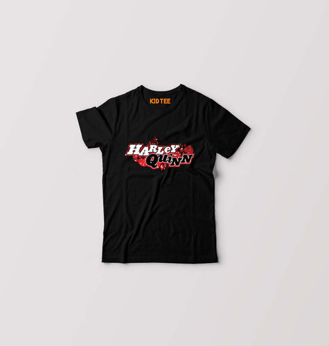 Harley Quinn Kids T-Shirt for Boy/Girl-Black-Ektarfa.online