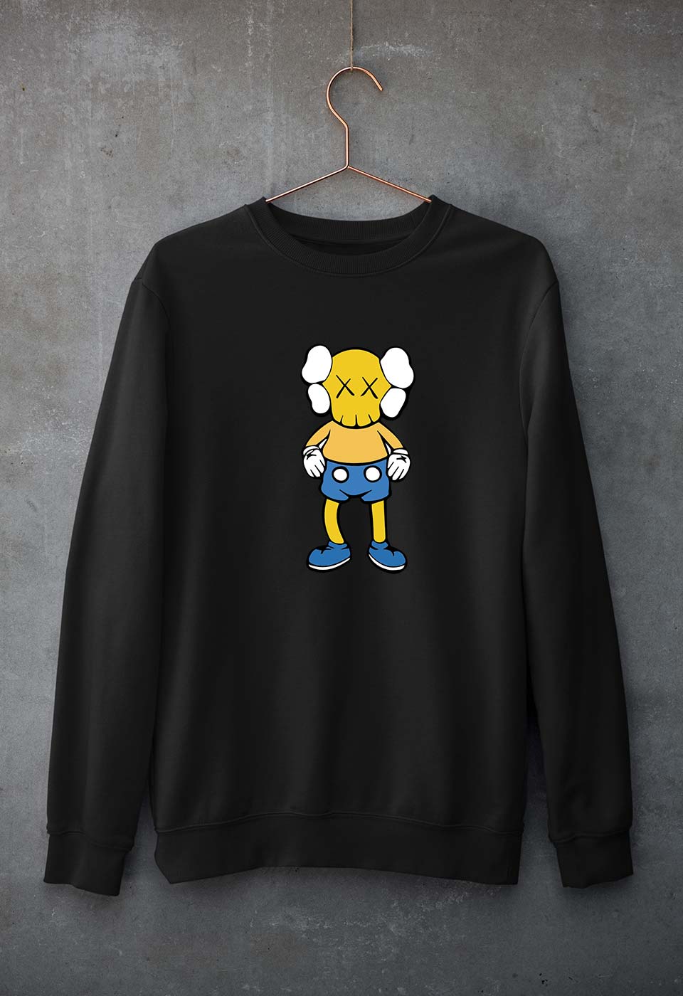 Kaws Unisex Sweatshirt for Men/Women-Black-Ektarfa.online
