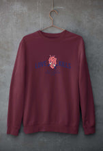 Load image into Gallery viewer, Love Kills Unisex Sweatshirt for Men/Women-S(40 Inches)-Maroon-Ektarfa.online
