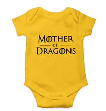 Load image into Gallery viewer, Mother of Dragons (GOT) Kids Romper For Baby Boy/Girl-0-5 Months(18 Inches)-Yellow-Ektarfa.online
