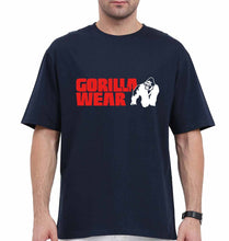 Load image into Gallery viewer, Gorilla Wear Oversized T-Shirt for Men-Navy Blue-Ektarfa.online
