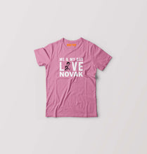 Load image into Gallery viewer, Love Novak Djokovic Tennis Kids T-Shirt for Boy/Girl-Pink-Ektarfa.online
