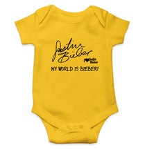 Load image into Gallery viewer, Justin Bieber Kids Romper For Baby Boy/Girl-0-5 Months(18 Inches)-Yellow-Ektarfa.online
