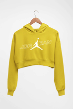 Load image into Gallery viewer, Michael Jordan Crop HOODIE FOR WOMEN-Mustard yellow-Ektarfa.online
